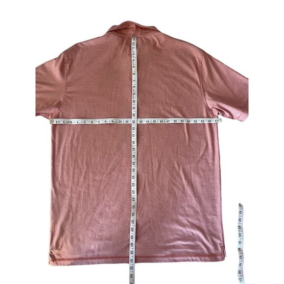 LinkSoul Golf Polo Mens Size XL TEMPUS FUGIT Short Sleeves Collared 100% Cotton - Picture 6 of 7